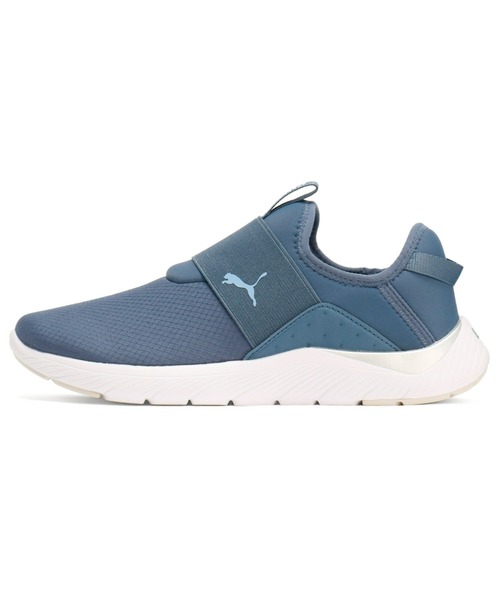 PUMA(プーマ)の「PUMA プーマ ウィメンズ ソフトライド REMI スリッポン ランニングシューズ(スニーカー・レディース・ブラック×ゴールド/ブラック/ブルー・24.5cm/24.0cm/22.0cm/23.0cm/26.0cm/22.5cm/25.5cm/25.0cm/23.5cm)」の3枚目の写真