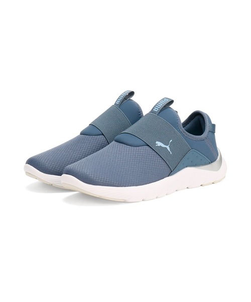 PUMA(プーマ)の「PUMA プーマ ウィメンズ ソフトライド REMI スリッポン ランニングシューズ(スニーカー・レディース・ブラック×ゴールド/ブラック/ブルー・24.5cm/24.0cm/22.0cm/23.0cm/26.0cm/22.5cm/25.5cm/25.0cm/23.5cm)」の13枚目の写真