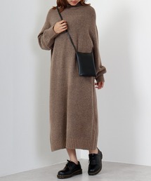 hunch ７G 天竺　ハイネックワンピース