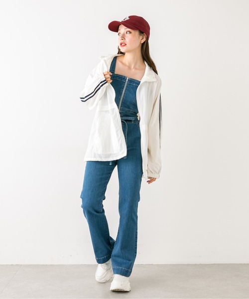 OLIVE des OLIVE（オリーブデオリーブ）の「ラインスリーブシャカシャカブルゾン　1032070070（ブルゾン・レディース・オフホワイト/ネイビー・FREE）」の6枚目の写真