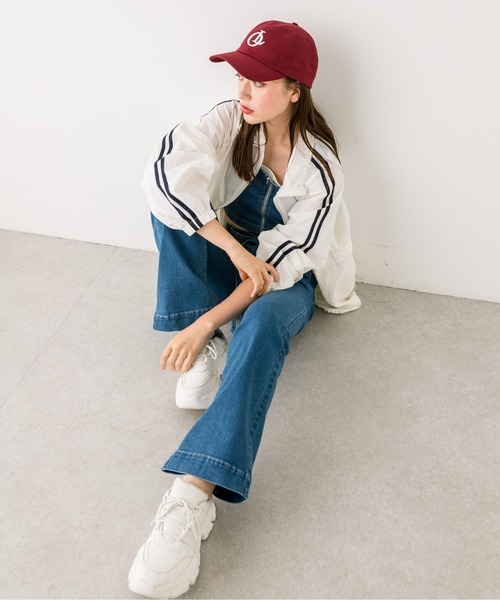 OLIVE des OLIVE（オリーブデオリーブ）の「ラインスリーブシャカシャカブルゾン　1032070070（ブルゾン・レディース・オフホワイト/ネイビー・FREE）」の14枚目の写真