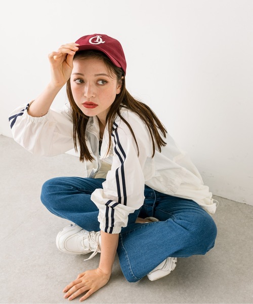 OLIVE des OLIVE（オリーブデオリーブ）の「ラインスリーブシャカシャカブルゾン　1032070070（ブルゾン・レディース・オフホワイト/ネイビー・FREE）」の15枚目の写真