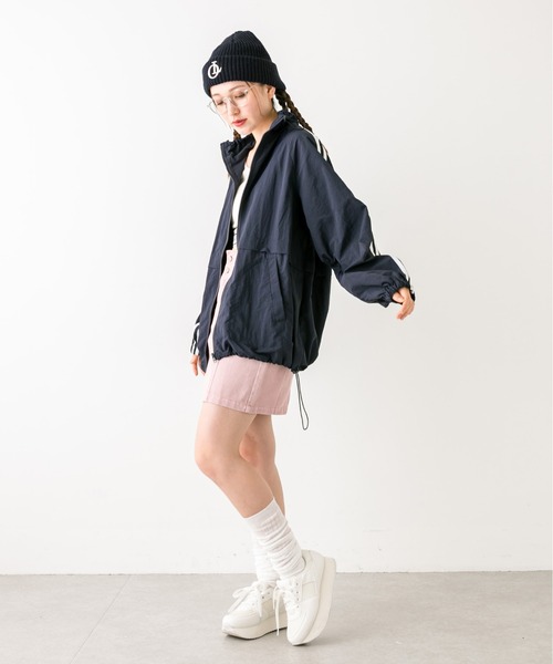 OLIVE des OLIVE（オリーブデオリーブ）の「ラインスリーブシャカシャカブルゾン　1032070070（ブルゾン・レディース・オフホワイト/ネイビー・FREE）」の18枚目の写真