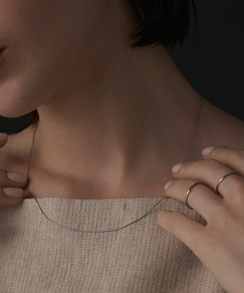 CENE(セネ)の「【CENE】セネ/0.6mmチェーンネックレス/45cm(ネックレス・レディース・ゴールド/シルバー/ピンクゴールド・FREE)」の1枚目の写真