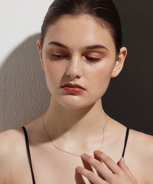 CENE(セネ)の「【CENE】セネ/0.6mmチェーンネックレス/45cm(ネックレス・レディース・ゴールド/シルバー/ピンクゴールド・FREE)」の12枚目の写真