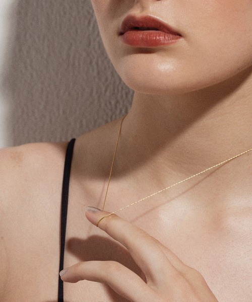 CENE(セネ)の「【CENE】セネ/0.6mmチェーンネックレス/45cm(ネックレス・レディース・ゴールド/シルバー/ピンクゴールド・FREE)」の14枚目の写真