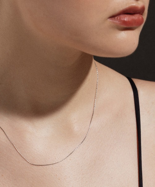 CENE(セネ)の「【CENE】セネ/0.6mmチェーンネックレス/45cm(ネックレス・レディース・ゴールド/シルバー/ピンクゴールド・FREE)」の17枚目の写真