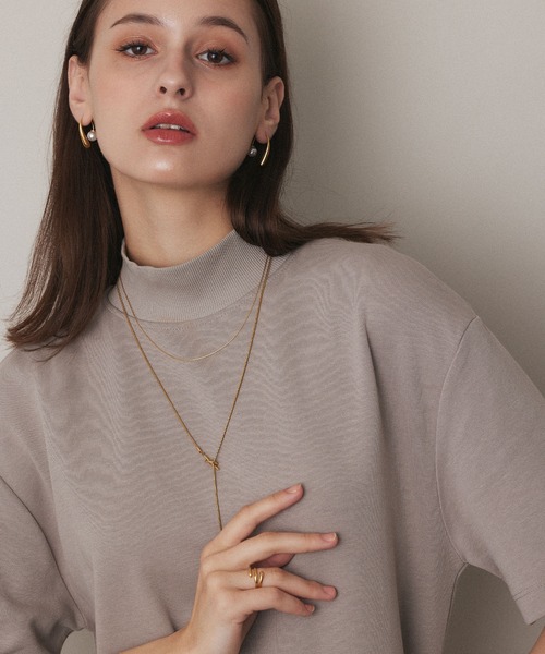 CENE(セネ)の「【CENE】セネ/0.6mmチェーンネックレス/45cm(ネックレス・レディース・ゴールド/シルバー/ピンクゴールド・FREE)」の6枚目の写真