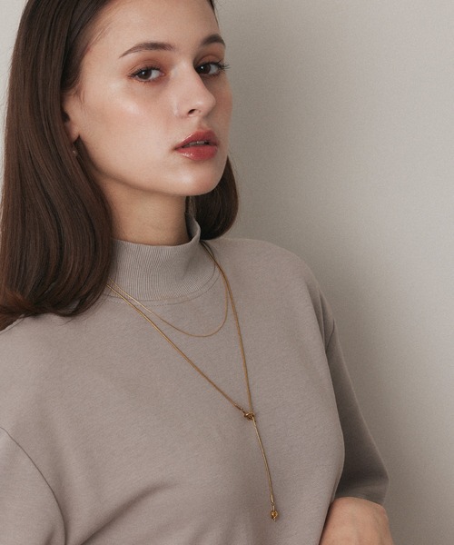 CENE(セネ)の「【CENE】セネ/0.6mmチェーンネックレス/45cm(ネックレス・レディース・ゴールド/シルバー/ピンクゴールド・FREE)」の7枚目の写真