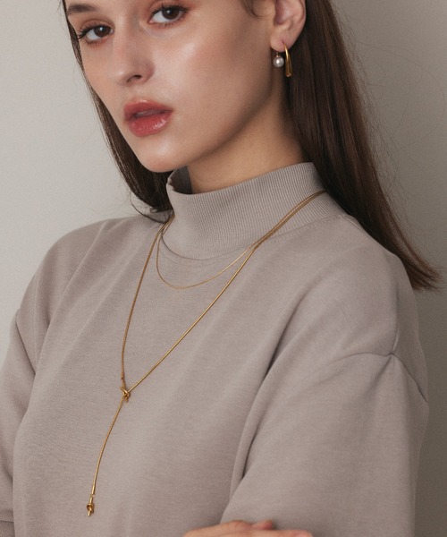 CENE(セネ)の「【CENE】セネ/0.6mmチェーンネックレス/45cm(ネックレス・レディース・ゴールド/シルバー/ピンクゴールド・FREE)」の8枚目の写真