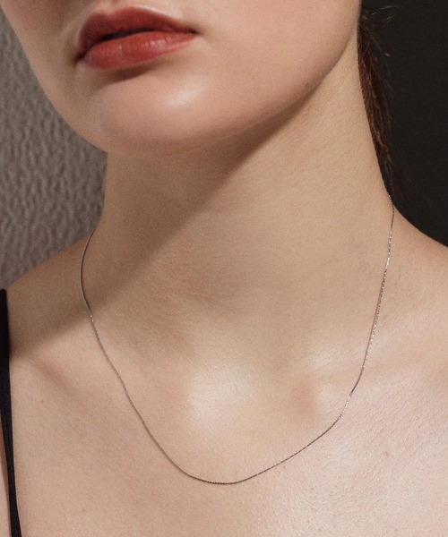 CENE(セネ)の「【CENE】セネ/0.6mmチェーンネックレス/45cm(ネックレス・レディース・ゴールド/シルバー/ピンクゴールド・FREE)」の18枚目の写真