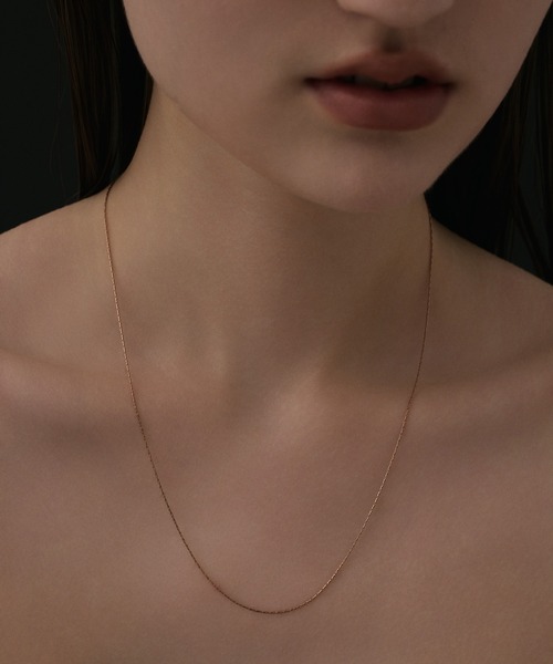 CENE(セネ)の「【CENE】セネ/0.6mmチェーンネックレス/45cm(ネックレス・レディース・ゴールド/シルバー/ピンクゴールド・FREE)」の12枚目の写真