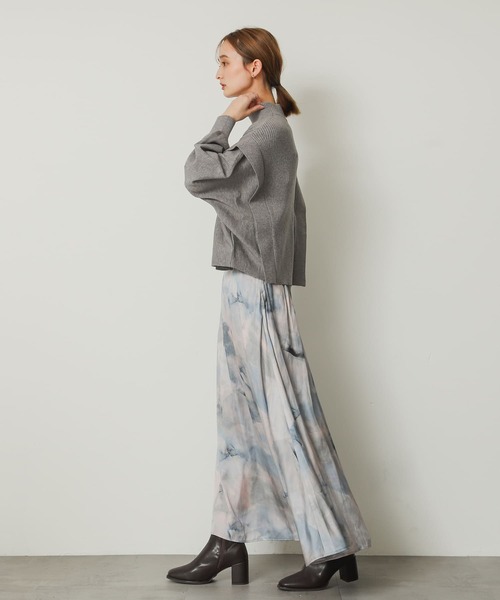 SENSE OF PLACE by URBAN RESEARCH(センスオブプレイスバイアーバンリサーチ)の「サテンナロースカート(スカート・レディース・イエロー/チャコールグレー/ブルー系その他・SMALL/MEDIUM)」の18枚目の写真