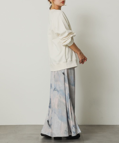 SENSE OF PLACE by URBAN RESEARCH(センスオブプレイスバイアーバンリサーチ)の「サテンナロースカート(スカート・レディース・イエロー/チャコールグレー/ブルー系その他・SMALL/MEDIUM)」の21枚目の写真