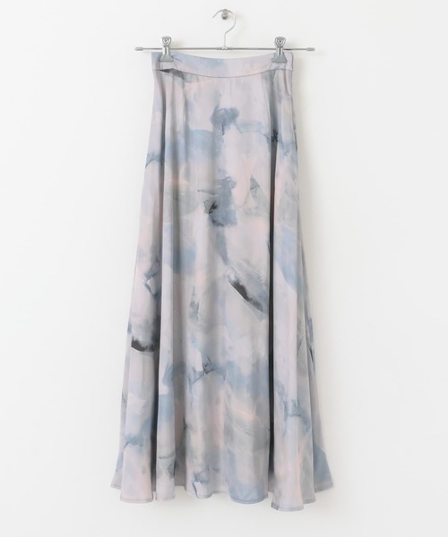 SENSE OF PLACE by URBAN RESEARCH(センスオブプレイスバイアーバンリサーチ)の「サテンナロースカート(スカート・レディース・イエロー/チャコールグレー/ブルー系その他・SMALL/MEDIUM)」の5枚目の写真