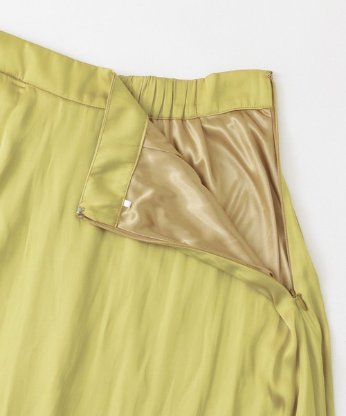 SENSE OF PLACE by URBAN RESEARCH(センスオブプレイスバイアーバンリサーチ)の「サテンナロースカート(スカート・レディース・イエロー/チャコールグレー/ブルー系その他・SMALL/MEDIUM)」の8枚目の写真