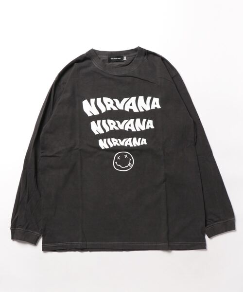 GOOD ROCK SPEED（グッドロックスピード）の「☆【GOOD ROCK SPEED/グッドロックスピード】NIRVANA LONGSLEEVE TEE　23NVN015W（Tシャツ/カットソー・レディース・ホワイト/アッシュ/ブラック・FREE）」の6枚目の写真
