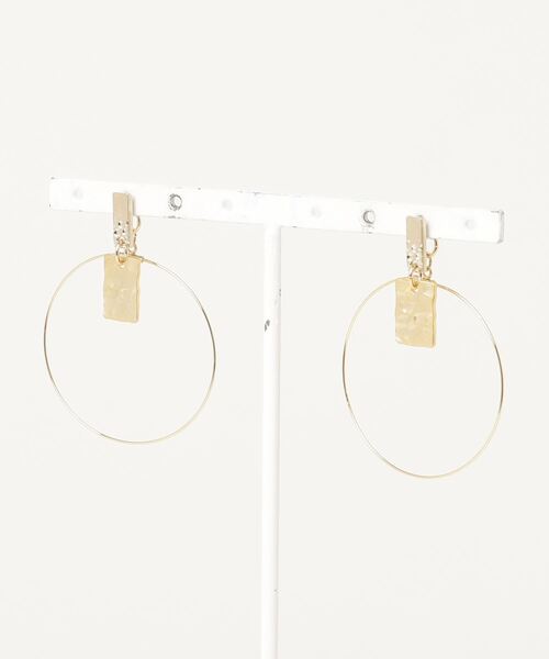 KATHARINE ROSS（キャサリンロス）の「【KATHARINE ROSS】２ＷＡＹフープピアス（ピアス（両耳用）・レディース・ゴールド・MEDIUM）」の9枚目の写真