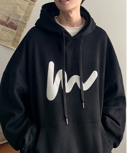 Burner（バーナー）の「【OKUOKU Recommend Select】前面プリント パーカー oku-parker-691956052680-21 U（パーカー・メンズ・ブラック/ネイビー/グレー/グリーン・M/L/XL）」の6枚目の写真