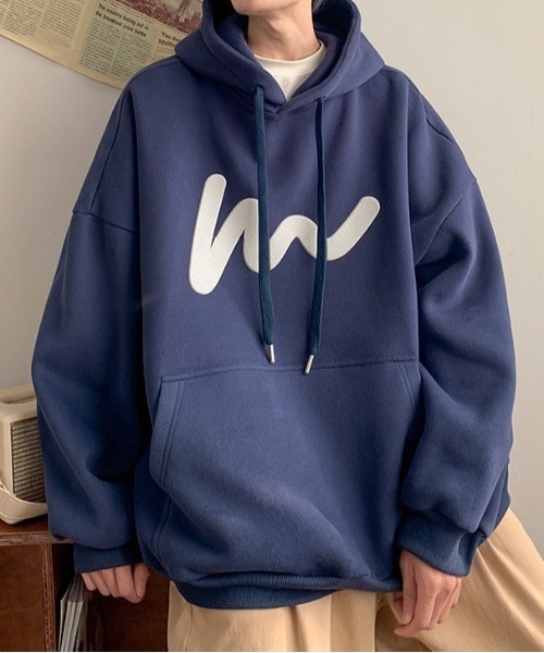 Burner（バーナー）の「【OKUOKU Recommend Select】前面プリント パーカー oku-parker-691956052680-21 U（パーカー・メンズ・ブラック/ネイビー/グレー/グリーン・M/L/XL）」の9枚目の写真