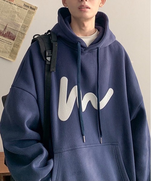 Burner（バーナー）の「【OKUOKU Recommend Select】前面プリント パーカー oku-parker-691956052680-21 U（パーカー・メンズ・ブラック/ネイビー/グレー/グリーン・M/L/XL）」の10枚目の写真