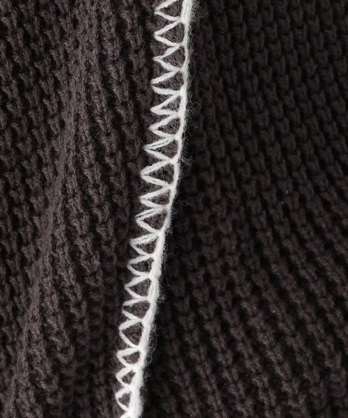 RAGEBLUE（レイジブルー）の「ハンドステッチ/ニットカーディガン（カーディガン/ボレロ・メンズ・イエロー/グリーン/スミクロ・MEDIUM/LARGE）」の14枚目の写真