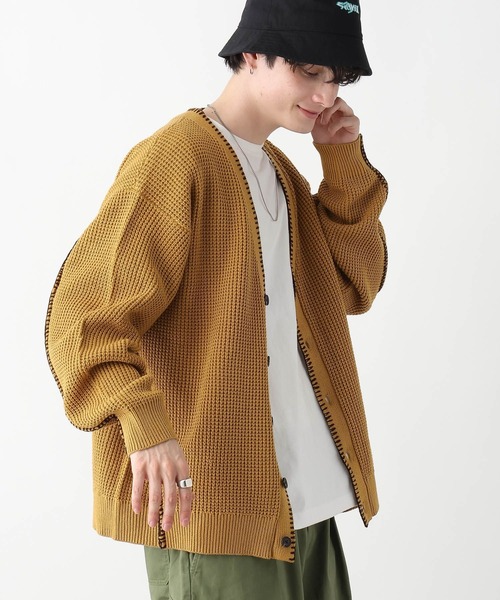 RAGEBLUE（レイジブルー）の「ハンドステッチ/ニットカーディガン（カーディガン/ボレロ・メンズ・イエロー/グリーン/スミクロ・MEDIUM/LARGE）」の22枚目の写真