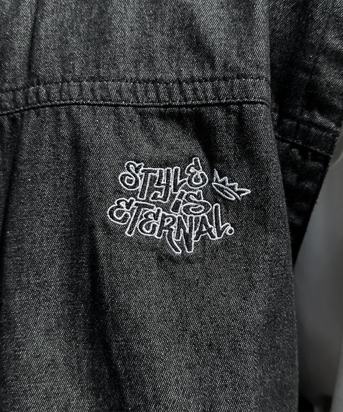 kutir（クティール）の「刺繍入りビックポケットデニムベスト（ベスト・メンズ・インディゴブルー/ブラック・MEDIUM/LARGE）」の21枚目の写真