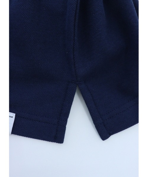 GIORDANO ] ビッグライオン刺繍ドライストレッチ長袖ポロシャツ