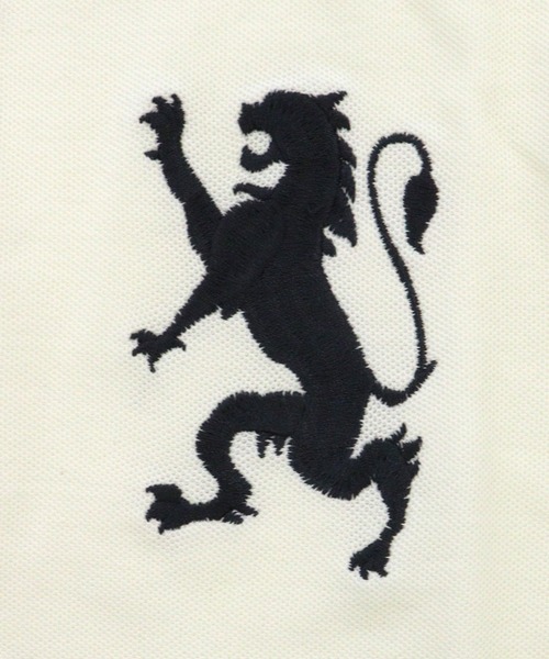 GIORDANO（ジョルダーノ）の「[ GIORDANO ] ビッグライオン刺繍ドライストレッチ長袖ポロシャツ（ポロシャツ・メンズ・ブラック/アイボリー/ネイビー・MEDIUM/X-LARGE/LARGE/SMALL）」の7枚目の写真