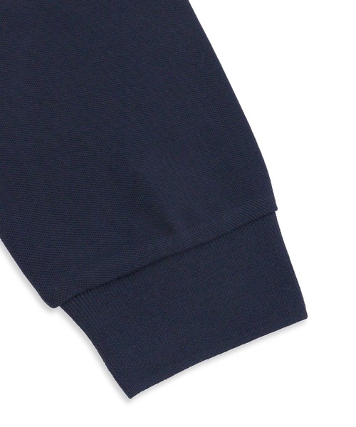 GIORDANO（ジョルダーノ）の「[ GIORDANO ] ビッグライオン刺繍ドライストレッチ長袖ポロシャツ（ポロシャツ・メンズ・ブラック/アイボリー/ネイビー・MEDIUM/X-LARGE/LARGE/SMALL）」の14枚目の写真
