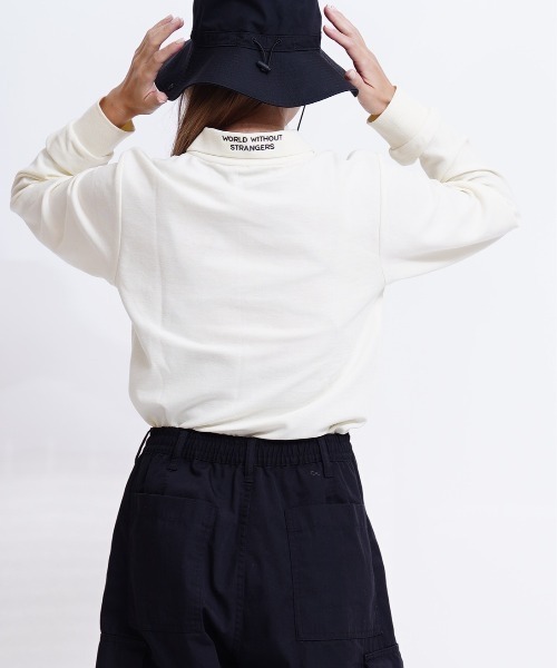 GIORDANO（ジョルダーノ）の「[ GIORDANO ] ビッグライオン刺繍ドライストレッチ長袖ポロシャツ（ポロシャツ・メンズ・ブラック/アイボリー/ネイビー・MEDIUM/X-LARGE/LARGE/SMALL）」の21枚目の写真