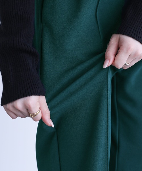 n'OrLABEL(ノアールレーベル)の「『裾スリットジョガーパンツ』(その他パンツ・レディース・グレイッシュブルー/ボルドー/グリーン/ブラウン/ブラック・1/2)」の15枚目の写真