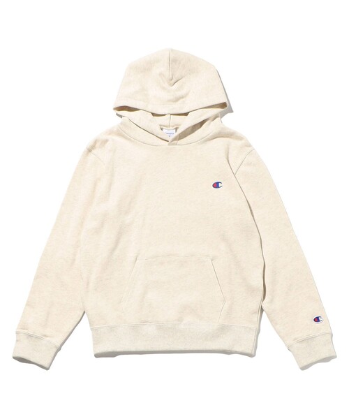 FREAK'S STORE（フリークスストア）の「限定展開 champion/チャンピオン KIDS HOODED SWEATSHIRT / キッズ フーデッドスウェットシャツ / CK-Y101（パーカー・キッズ・オフホワイト/グレー/ネイビー/ブラック・150/140/130/100/110/120）」の2枚目の写真