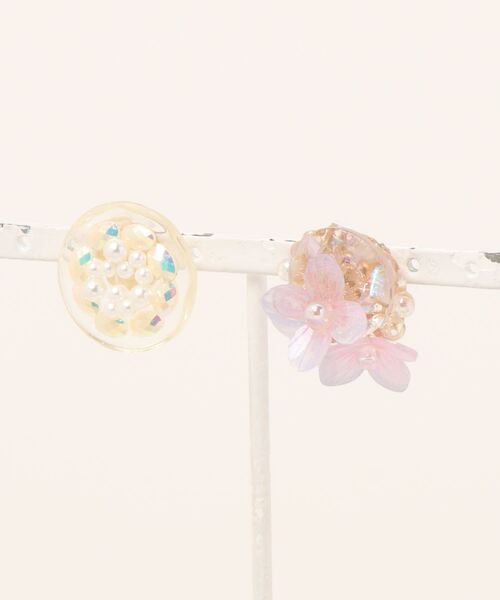 tone（トーン）の「【shinkainokakera】Bijou  Button(MA)（ピアス（両耳用）・レディース・クリア・FREE）」の5枚目の写真