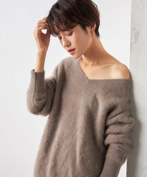 NOLLEY’S Sophi | へアリー2WAYプルオーバーニット(ニット/セーター)