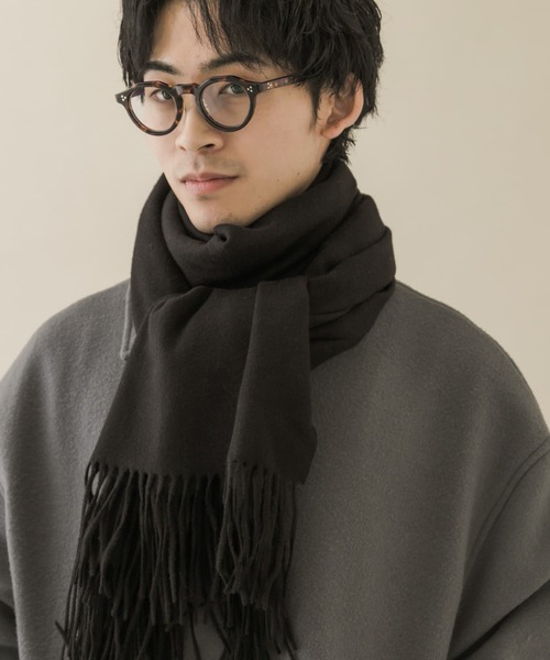 SMELLY(スメリー)の「ムジシンプルカラーマフラー(マフラー・レディース・ラベンダー/ブルー/ブラック/グレー/モカ/レッド・-)」の8枚目の写真