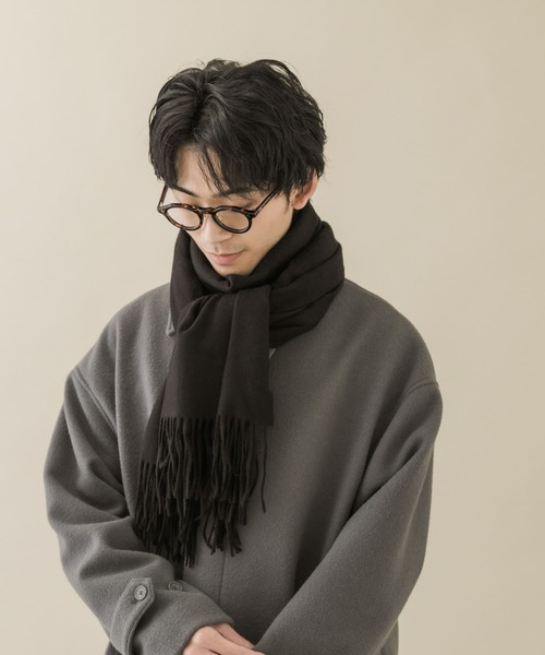 SMELLY(スメリー)の「ムジシンプルカラーマフラー(マフラー・レディース・ラベンダー/ブルー/ブラック/グレー/モカ/レッド・-)」の9枚目の写真