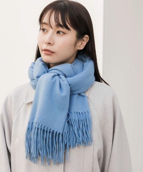 SMELLY(スメリー)の「ムジシンプルカラーマフラー(マフラー・レディース・ラベンダー/ブルー/ブラック/グレー/モカ/レッド・-)」の20枚目の写真