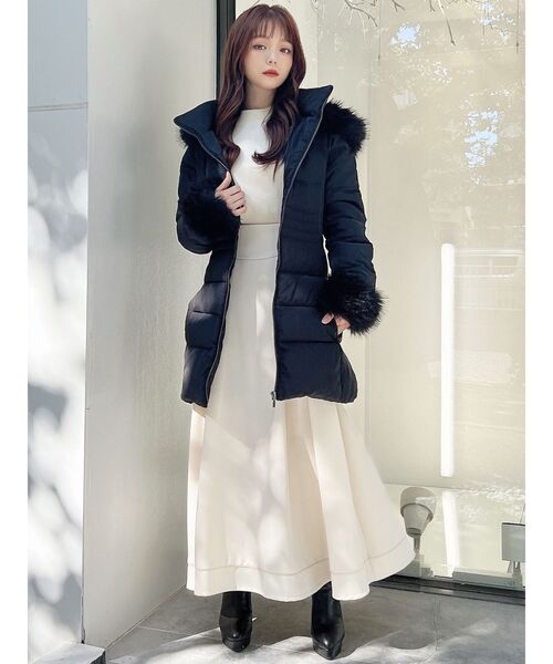 RESEXXY（リゼクシー）の「コクーンクロップドニット（ニット/セーター・レディース・ベージュ/ブラック/ホワイト・FREE）」の18枚目の写真