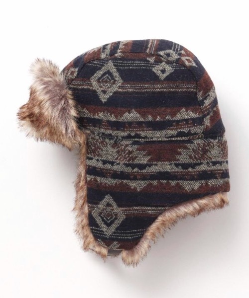 チャイハネ(チャイハネ)の「【チャイハネ】ボルファフライトキャップ(キャップ・レディース・ブラウン/ホワイト/ブラック・FREE)」の1枚目の写真