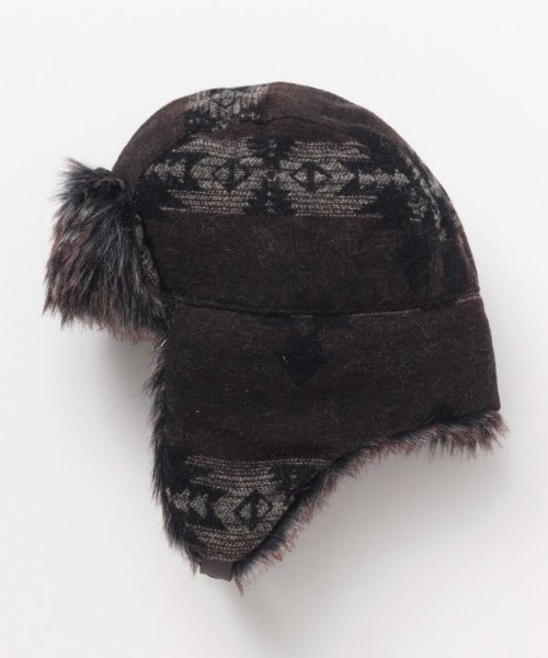 チャイハネ(チャイハネ)の「【チャイハネ】ボルファフライトキャップ(キャップ・レディース・ブラウン/ホワイト/ブラック・FREE)」の10枚目の写真