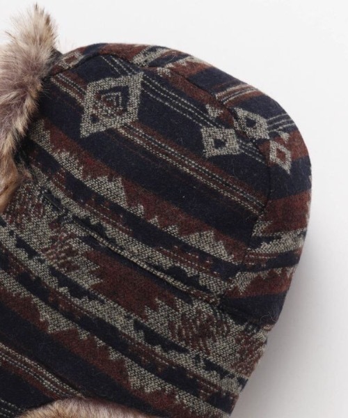 チャイハネ(チャイハネ)の「【チャイハネ】ボルファフライトキャップ(キャップ・レディース・ブラウン/ホワイト/ブラック・FREE)」の6枚目の写真