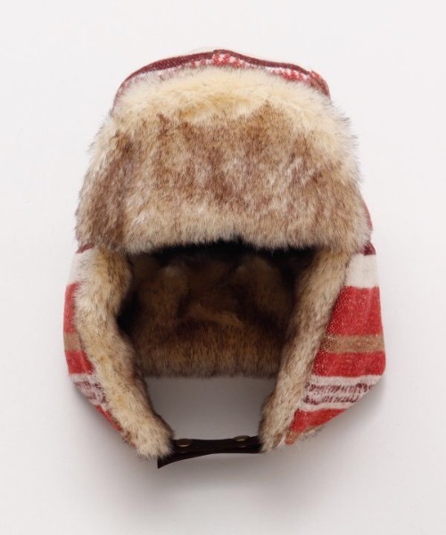 チャイハネ(チャイハネ)の「【チャイハネ】ボルファフライトキャップ(キャップ・レディース・ブラウン/ホワイト/ブラック・FREE)」の8枚目の写真