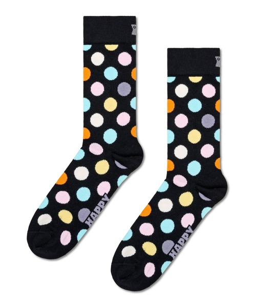 Happy Socks(ハッピーソックス)の「Happy Socks BIG DOT クルーソックス 10201101(ソックス/靴下・レディース・ブラック/ネイビー・M/XL/L)」の9枚目の写真