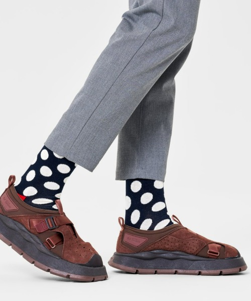 Happy Socks(ハッピーソックス)の「Happy Socks BIG DOT クルーソックス 10201101(ソックス/靴下・レディース・ブラック/ネイビー・M/XL/L)」の4枚目の写真