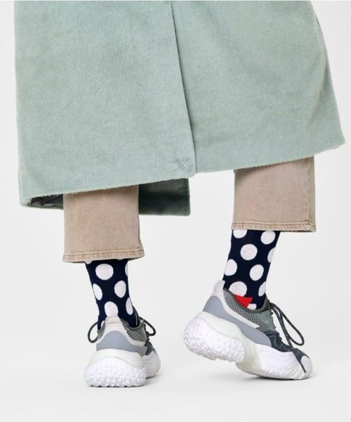 Happy Socks(ハッピーソックス)の「Happy Socks BIG DOT クルーソックス 10201101(ソックス/靴下・レディース・ブラック/ネイビー・M/XL/L)」の5枚目の写真