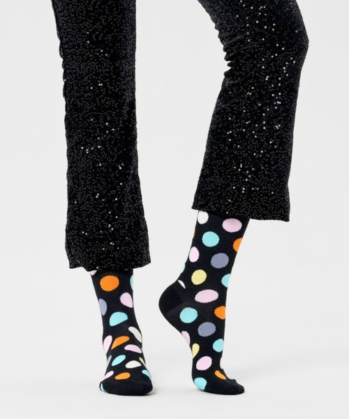 Happy Socks(ハッピーソックス)の「Happy Socks BIG DOT クルーソックス 10201101(ソックス/靴下・レディース・ブラック/ネイビー・M/XL/L)」の6枚目の写真