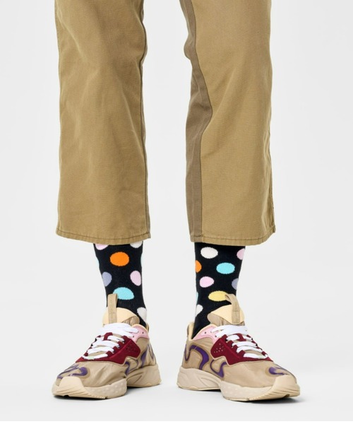 Happy Socks(ハッピーソックス)の「Happy Socks BIG DOT クルーソックス 10201101(ソックス/靴下・レディース・ブラック/ネイビー・M/XL/L)」の7枚目の写真