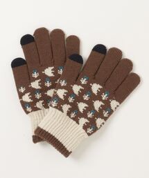 FUNALIVE(ファンアライブ)のPAGE ONE スマホタッチ裏起毛手袋(柄)(手袋)